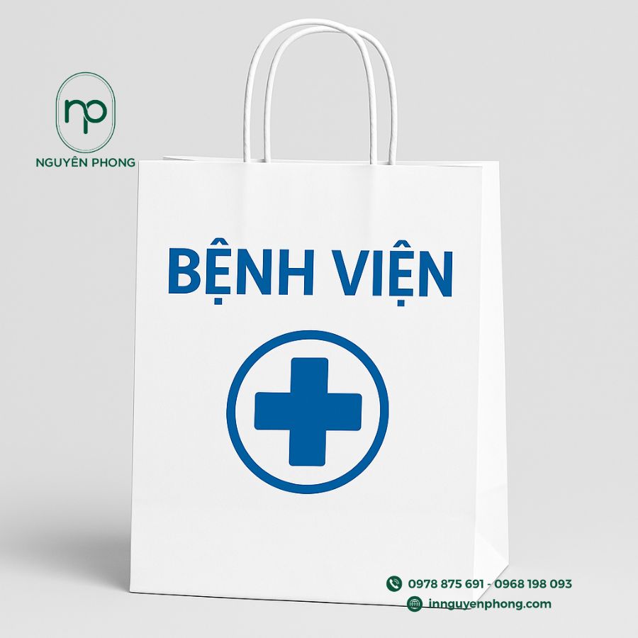 In túi giấy bệnh viện,phòng khám
